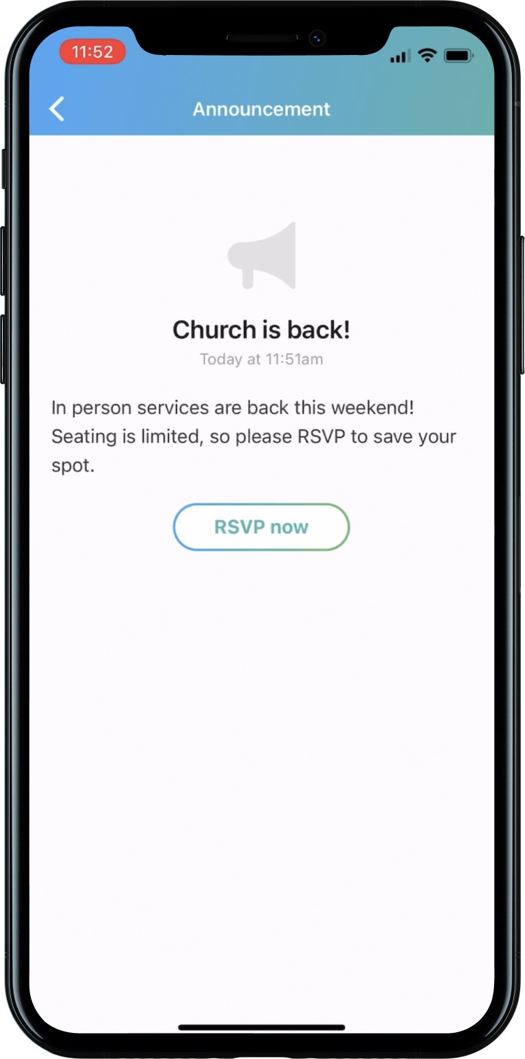 Church Center Notifications